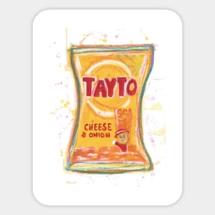 Tayto Cheese & Onion Crisps Sticker